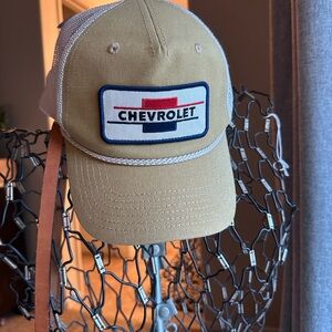 Chevrolet Tan and White Cap